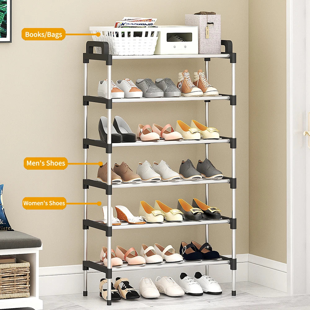 3-7 Multi-Layer Shoe Rack 3-7 Floor Simple Dustproof